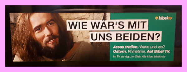 Nesus Darsteller in bibel.tv Werbung 